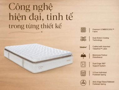 Nệm lò xo Dunlopillo Coolsilk Zen Prime